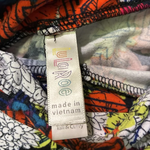 LuLaRoe Multicolor Floral Leggings - Picture 2 of 4